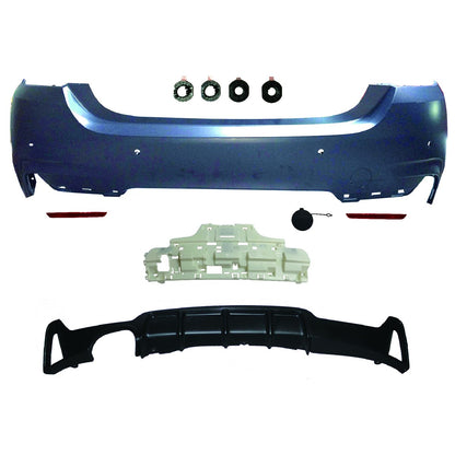 Sport-Heckstoßstange mit Diffusor passend für BMW 4er F32 F33 2013-2020