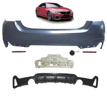 Sportheckstoßstange mit Diffusor passend für BMW 4er F32 F33 2013-2020