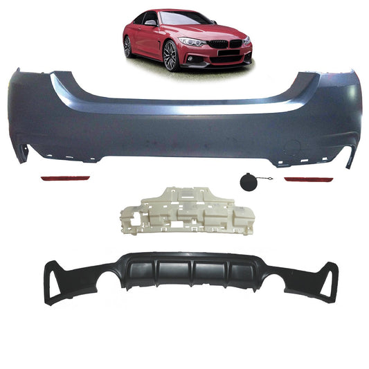 Sportheckstoßstange mit Diffusor passend für BMW 4er F32 F33 2013-2020