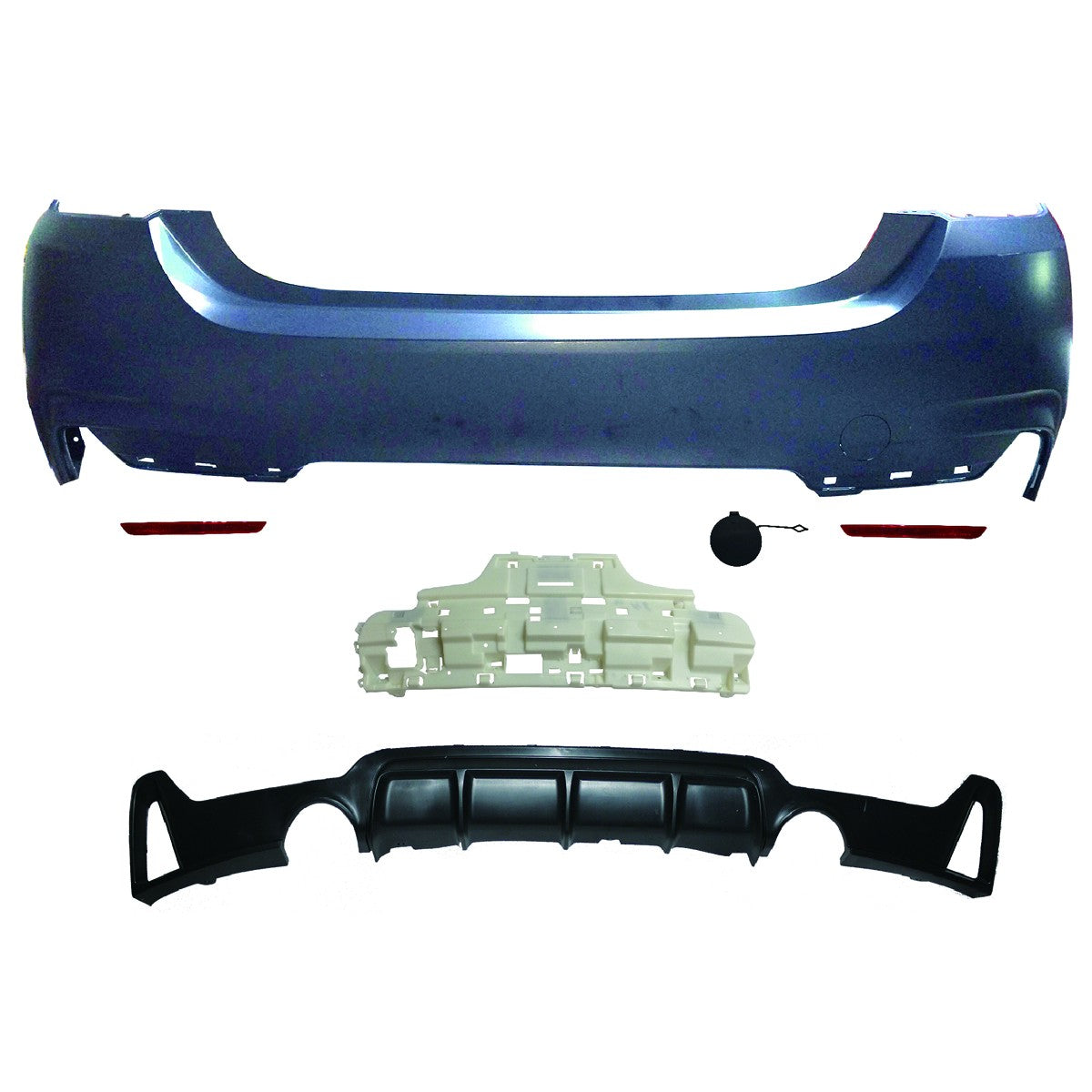 Sportheckstoßstange mit Diffusor passend für BMW 4er F32 F33 2013-2020