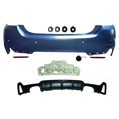 Sport-Heckstoßstange mit Diffusor passend für BMW 4er F32 F33 2013-2020