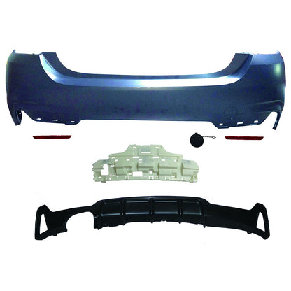 Sport-Heckstoßstange mit Diffusor passend für BMW 4er F32 F33 2013-2020