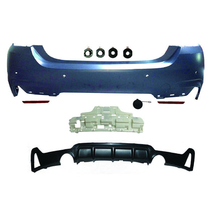 Sport-Heckstoßstange mit Diffusor passend für BMW 4er F32 F33 2013-2020