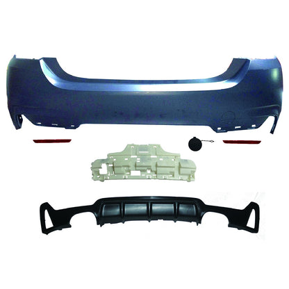 Sport-Heckstoßstange mit Diffusor passend für BMW 4er F32 F33 2013-2020