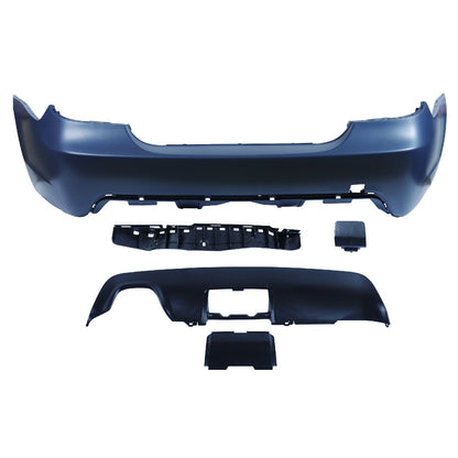 Heckstoßstange mit Diffusor für Anhängerkupplung passend für BMW 5er (E60) Limousine 2003-2010