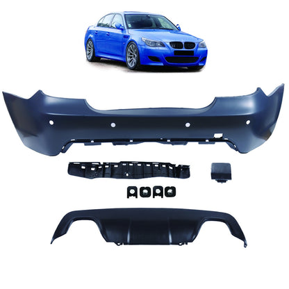 Sport-Heckstoßstange mit Diffusor passend für BMW 5er E60 Limousine 2003-2007