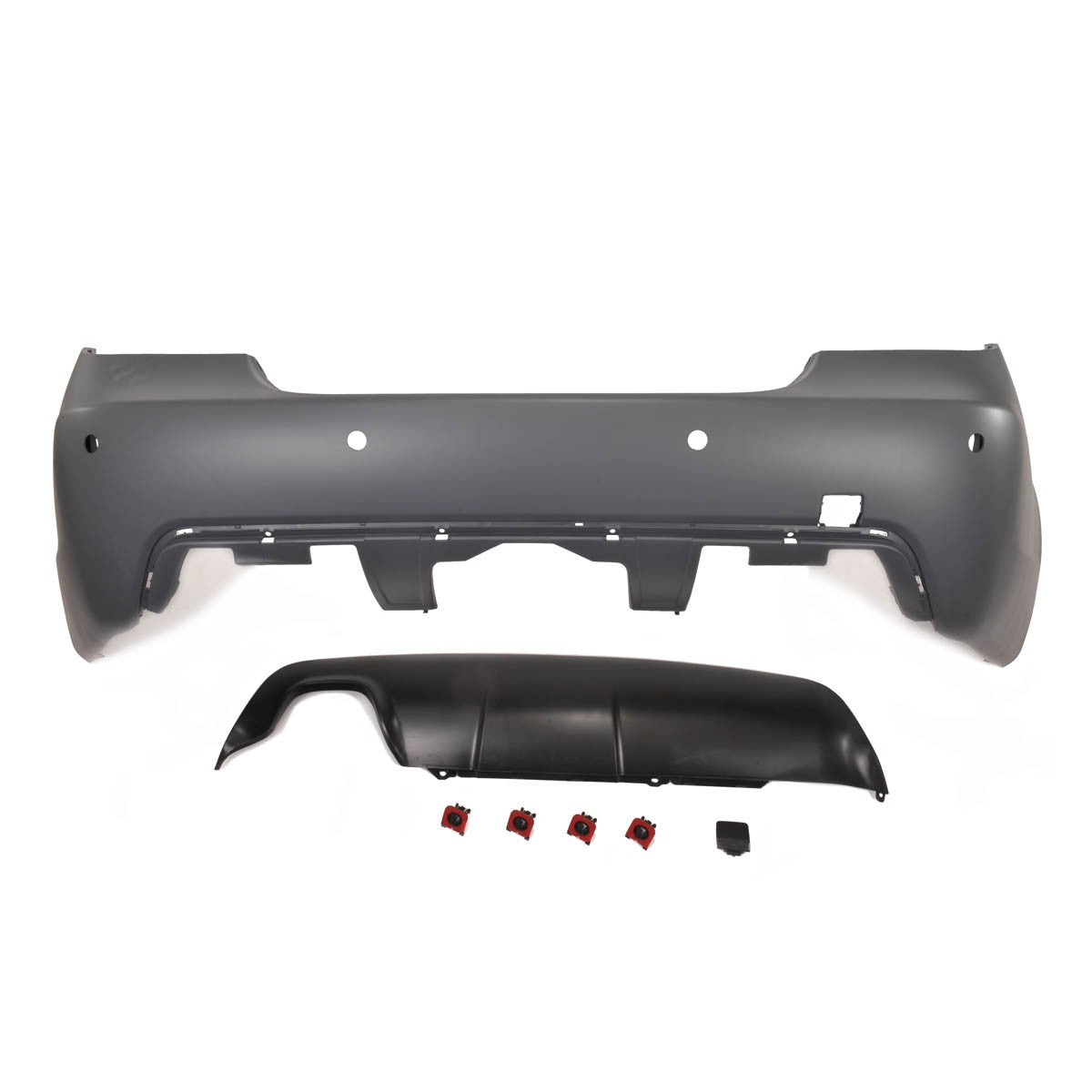 Heckstoßstange mit Diffusor passend für BMW 5er E60 Limousine 2007-2010