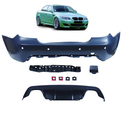 Sport-Heckstoßstange mit Diffusor passend für BMW 5er E60 Limousine 2007-2010
