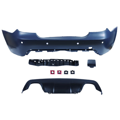 Sport-Heckstoßstange mit Diffusor passend für BMW 5er E60 Limousine 2007-2010