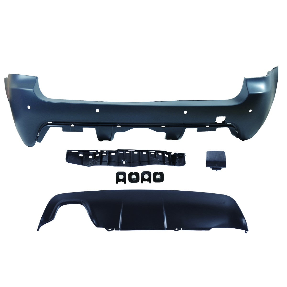 Heckstoßstange PDC mit Diffusor passend für BMW 5er E61 Touring 2003-2007