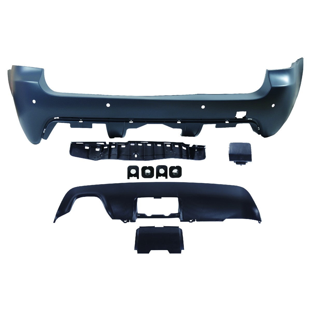 Sport-Heckstoßstange PDC Diffusor passend für BMW 5er E61 Touring 2003-2007