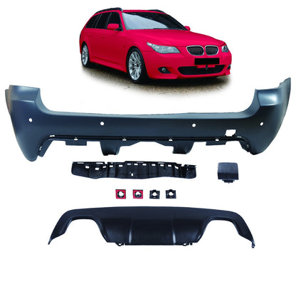 Sport-Heckstoßstange mit Diffusor passend für BMW 5er E61 Touring 2007-2010