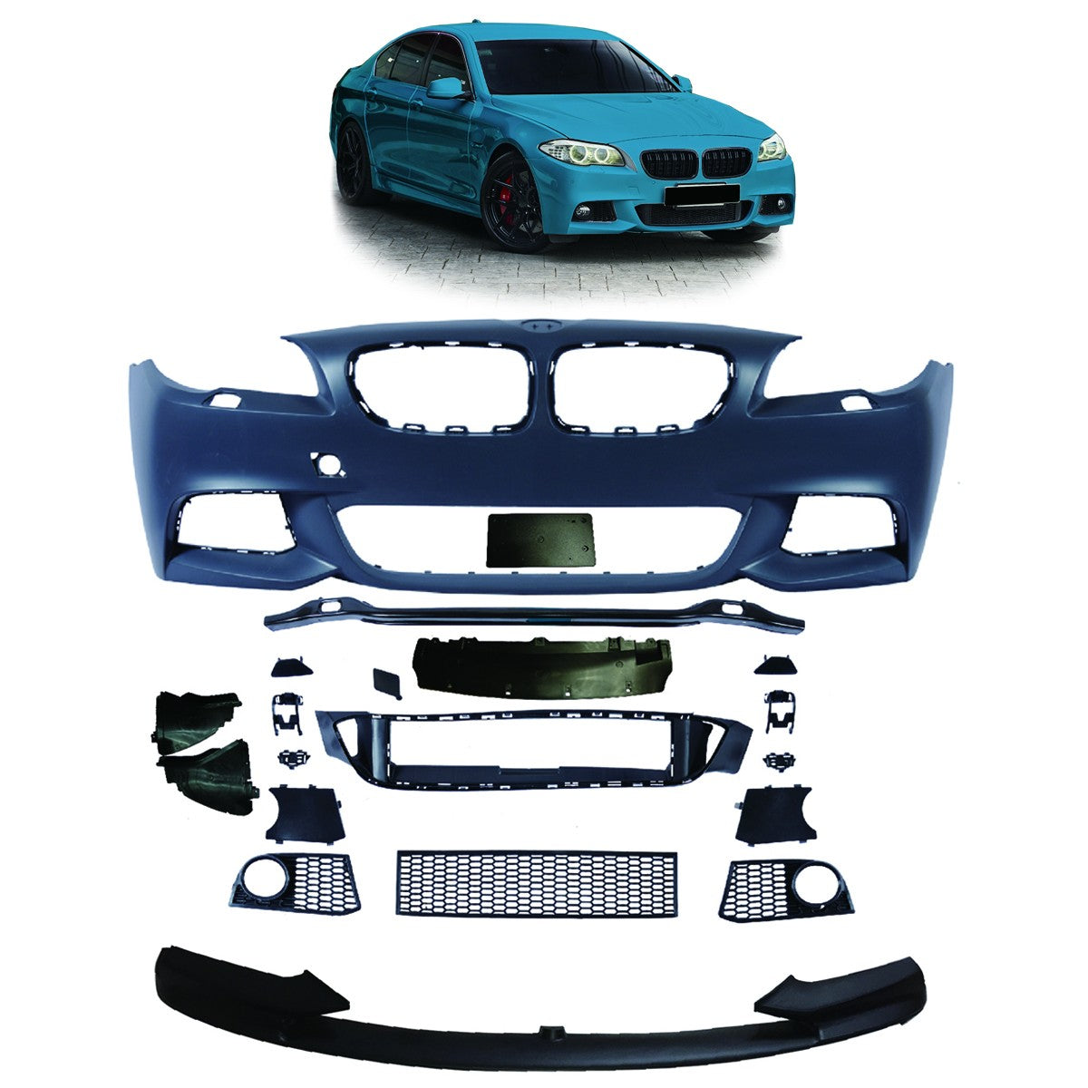 Sport Frontstoßstange mit SRA passend für BMW 5er F10 F11 2010-2013
