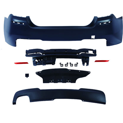 Heckstoßstange Sport mit Diffusor passend für BMW 5 (F10) Limousine 2010-2017