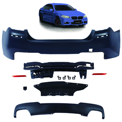 Heckstoßstange Sport mit Diffusor passend für BMW 5 (F10) Limousine 2010-2017