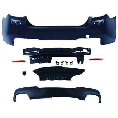 Heckstoßstange Sport mit Diffusor passend für BMW 5 (F10) Limousine 2010-2017