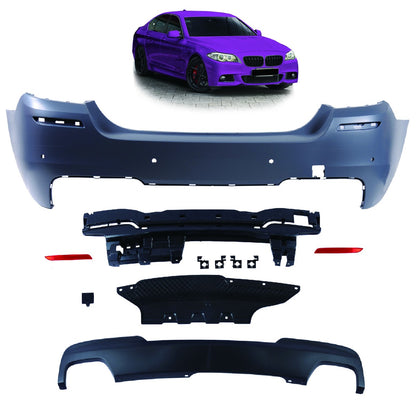 Heckstoßstange Sport mit Diffusor passend für BMW 5 (F10) Limousine 2010-2017