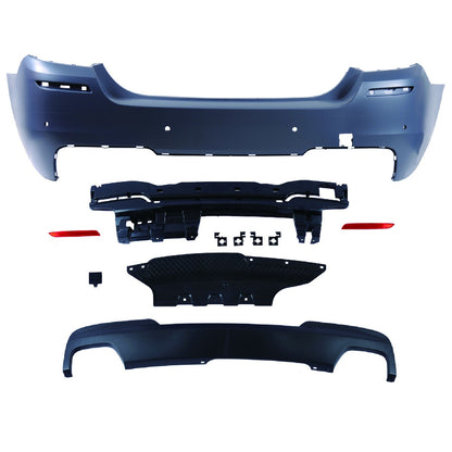 Heckstoßstange Sport mit Diffusor passend für BMW 5 (F10) Limousine 2010-2017