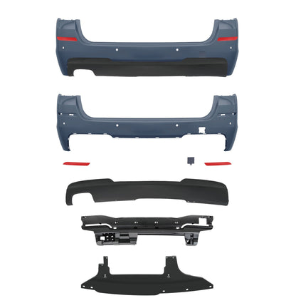 Heckstoßstange mit Diffusor & PDC passend für BMW 5er F11 Touring 2010-2017