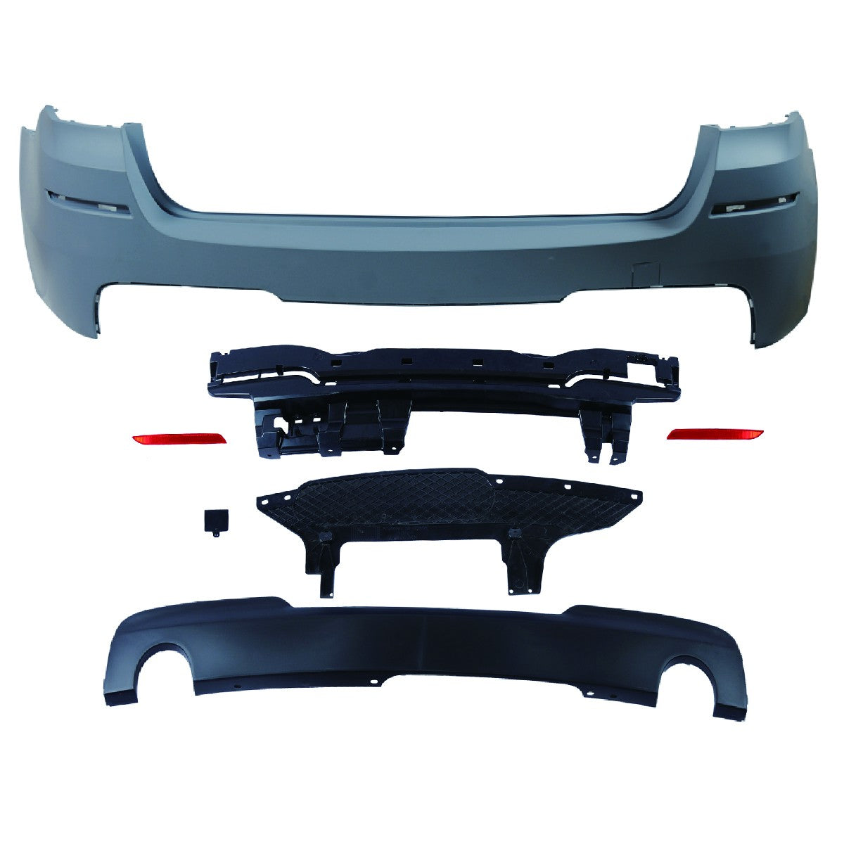 Heckstoßstange Sport mit Diffusor passend für BMW 5er F11 Touring 2010-2017