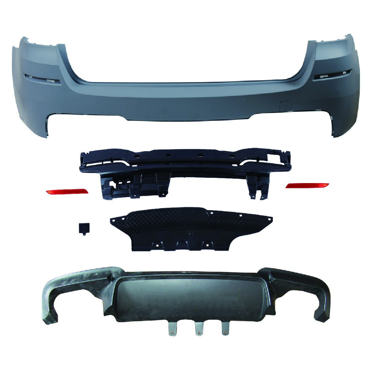Heckstoßstange Sport mit Diffusor passend für BMW 5 (F11) Touring 2010-2017
