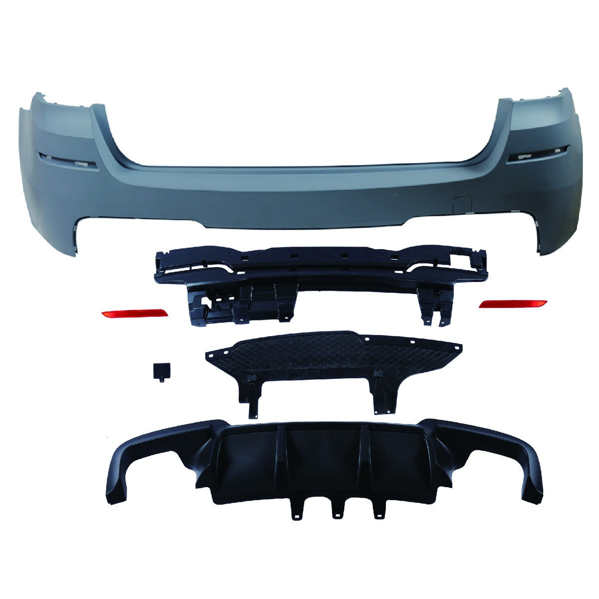 Heckstoßstange Sport mit Diffusor passend für BMW 5er F11 Touring 2010-2017