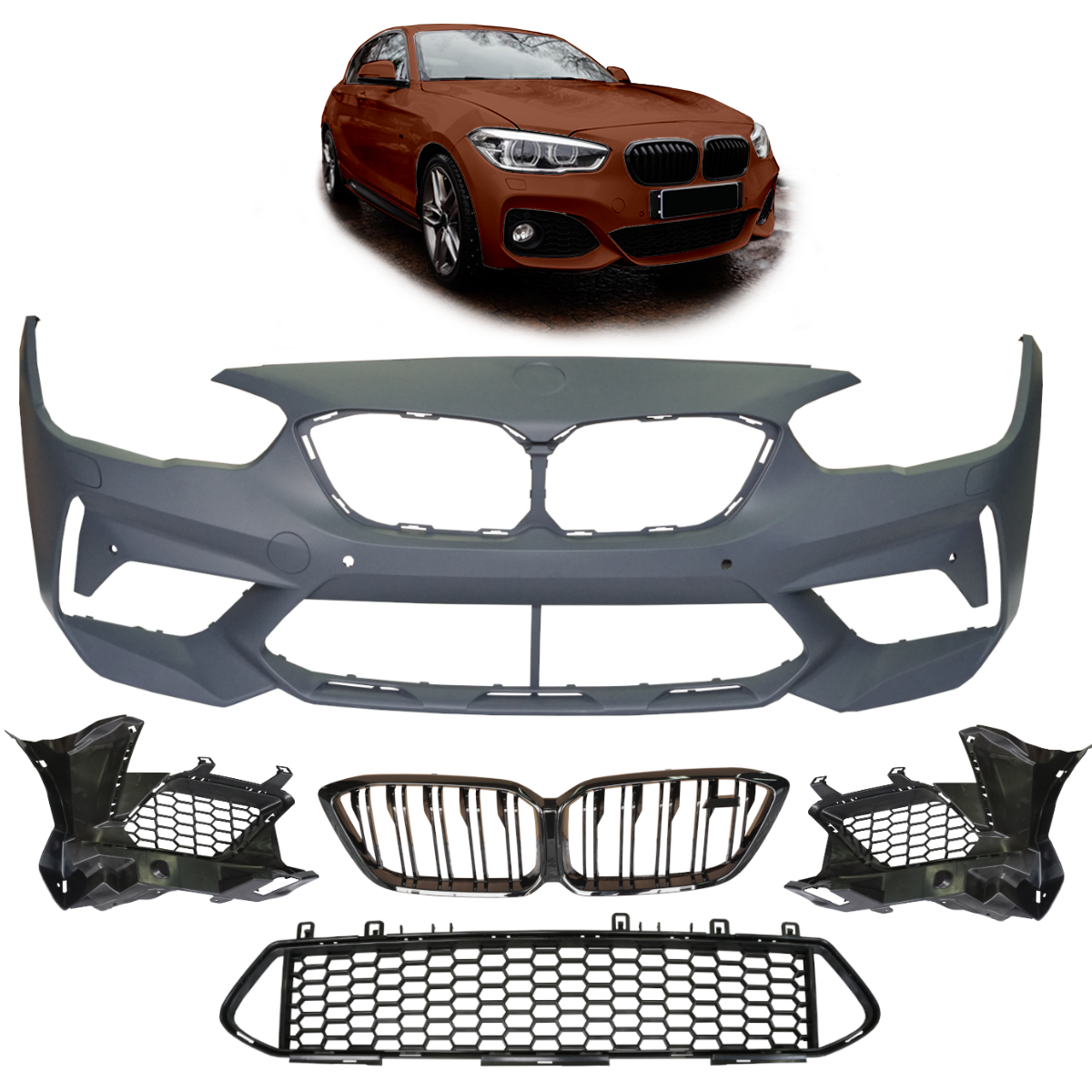 Frontstoßstange mit PDC SRA passend für BMW 1er F20 F21 2015-2019