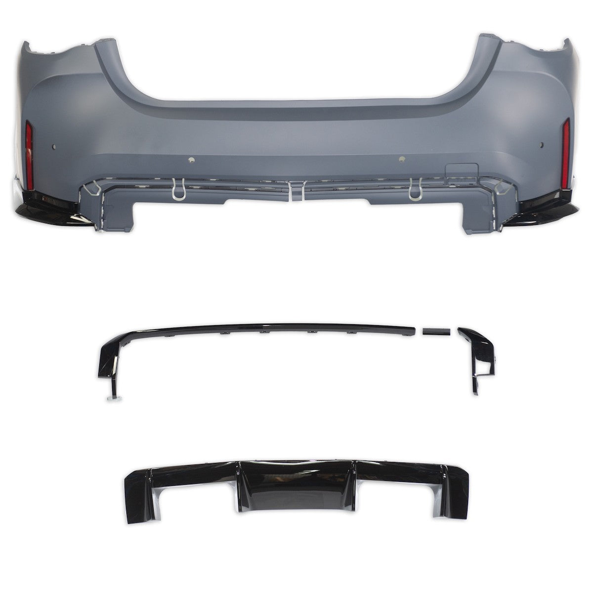 Heckstoßstange mit PDC & Diffusor passend für BMW 4er G22 G23 2021-heute