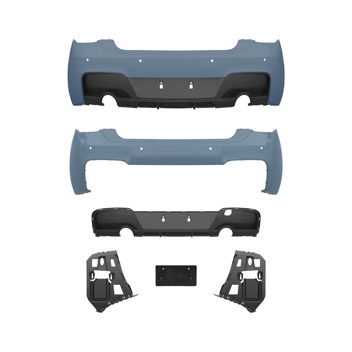 Heckstoßstange PDC Diffusor passend für BMW 1er F20 F21 2011-2015