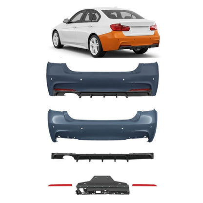 Heckstoßstange mit Diffusor passend für BMW 3er F30 Limousine 11-18