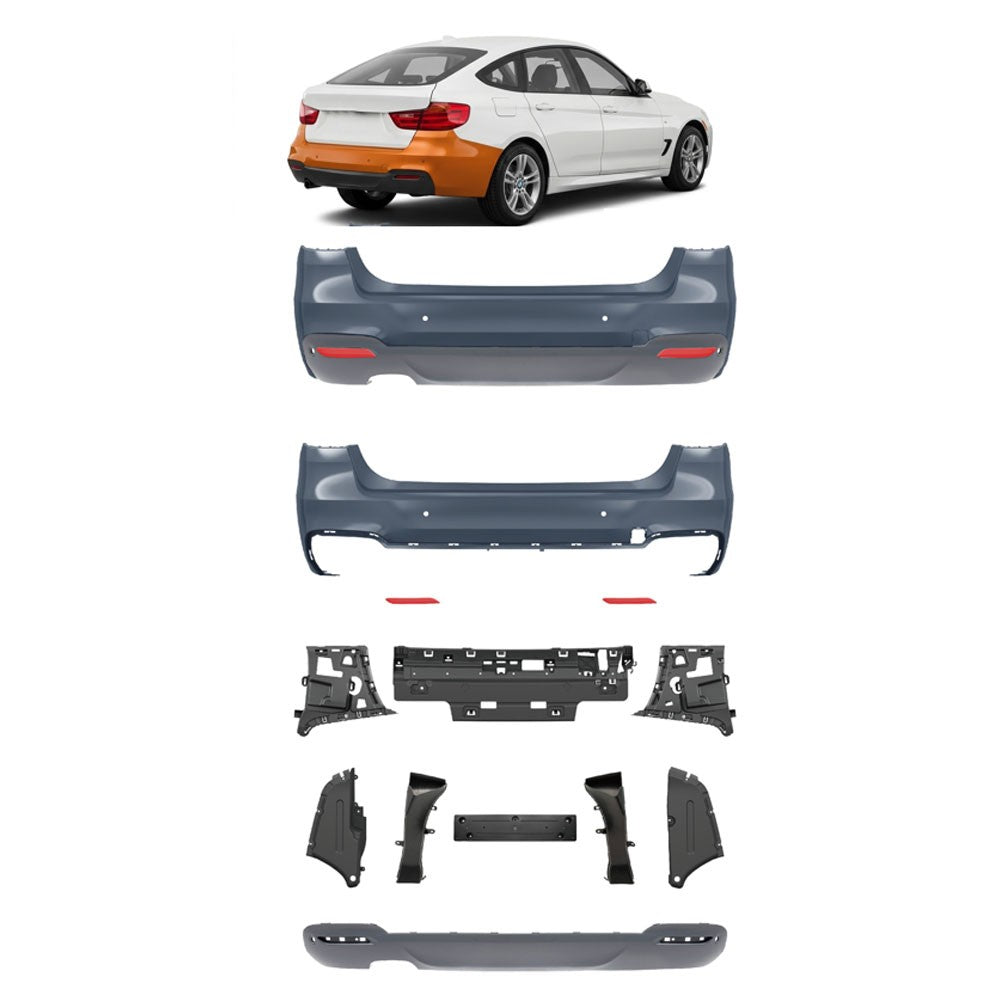 Heckstoßstange mit Diffusor passend für BMW 3er GT (F34) 2012-2018
