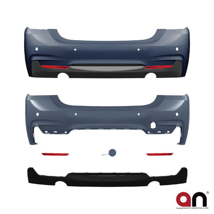Heckstoßstange mit Diffusor passend für BMW 4er F32 F33 2013-2020