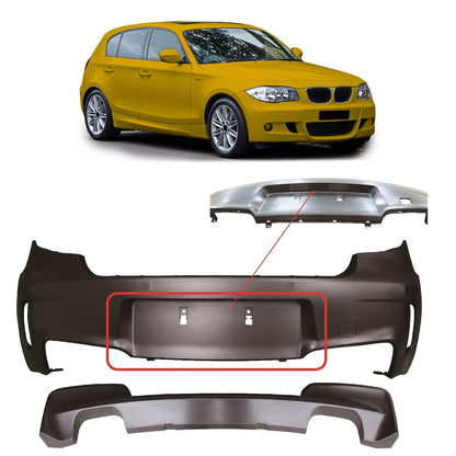 Heckstoßstange mit Diffusor passend für BMW 1er E81 E87 Hatchback 2004-2011