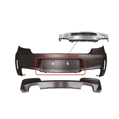 Heckstoßstange mit Diffusor passend für BMW 1er E81 E87 Hatchback 2004-2011