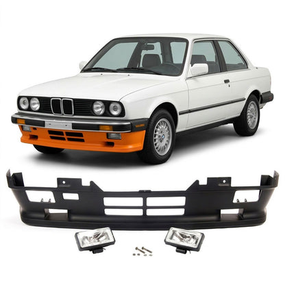 Frontstoßstange und Nebelscheinwerfer passend für BMW 3er E30 1982-1987
