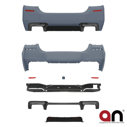Heckstoßstange mit PDC Diffusor passend für BMW 5er F10 Limousine 2010-2017