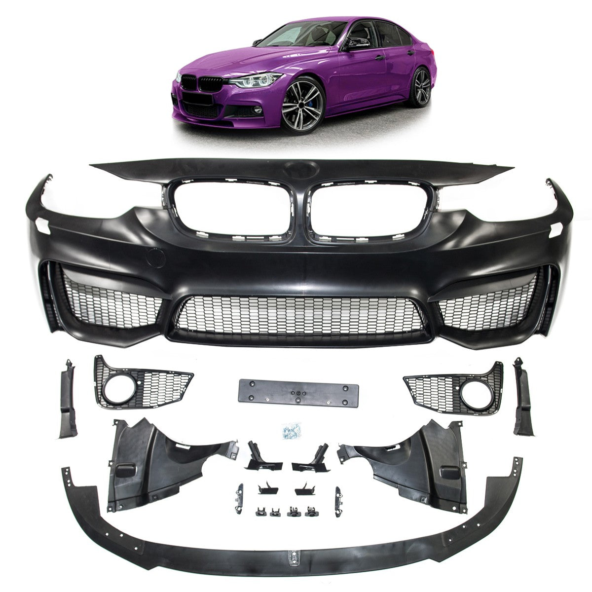 Frontstoßstange mit Scheinwerferreinigung passend für BMW 3er F30 F31 2011-2018