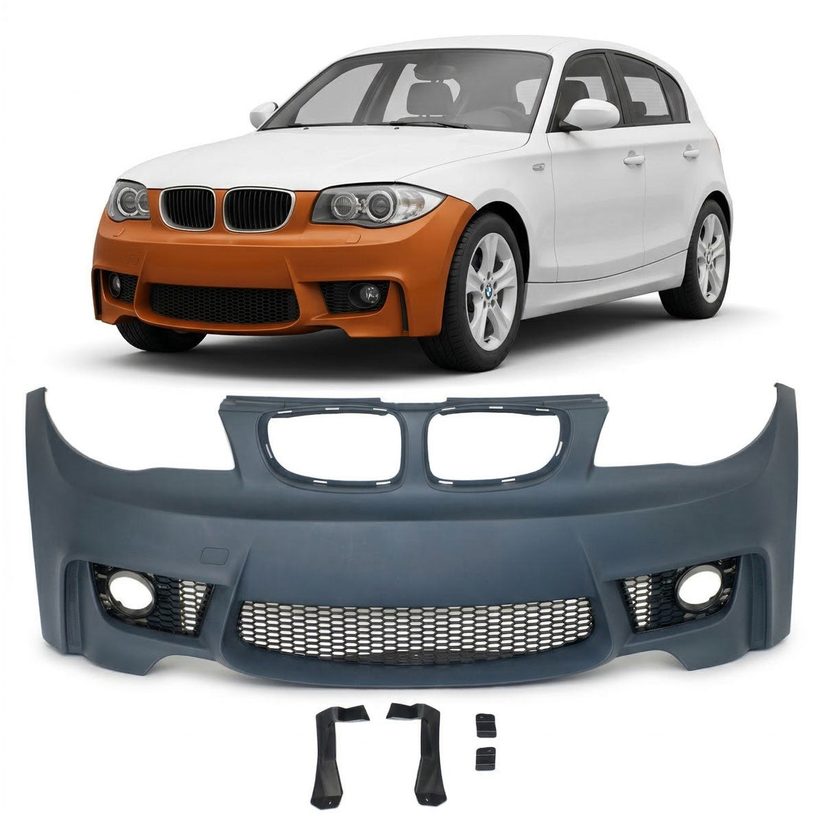 Frontstoßstange mit Grill passend für BMW 1er E81 E87 E88 E82 2004-2011