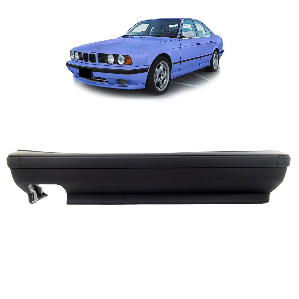 Heckstoßstange passend für BMW 5er E34 Limousine 1987-1997