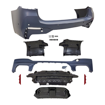 Heckstoßstange mit PDC Diffusor passend für BMW 5er G31 Touring 2020-2023