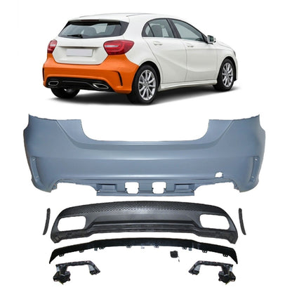 Heckstoßstange Sport mit Diffusor passend für Mercedes A-Klasse W176 2012-2015