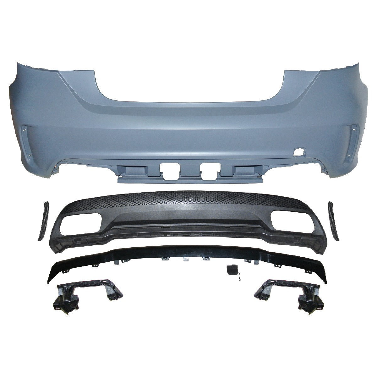 Heckstoßstange Sport mit Diffusor passend für Mercedes A-Klasse W176 2012-2015