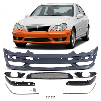 Sport Frontstoßstange mit PDC passend für Mercedes C-Klasse (W203/S203) 2000-2007