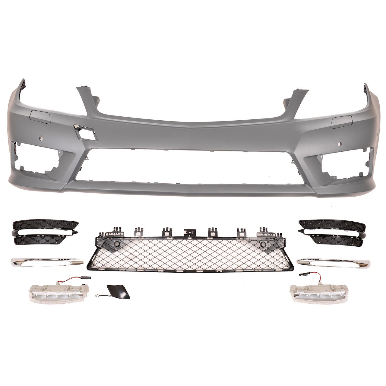 Frontstoßstange mit LED Tagfahrlicht passend für Mercedes C-Klasse W204 C204 S204 2007-2015