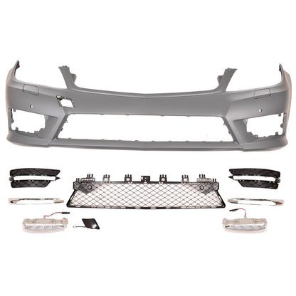 Frontstoßstange mit LED Tagfahrlicht passend für Mercedes C-Klasse W204 C204 S204 2007-2015
