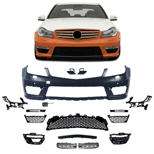 Frontstoßstange LED Tagfahrlicht PDC SRA passend für Mercedes C-Klasse W204 07-15
