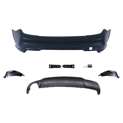 Heckstoßstange und Diffusor passend für Mercedes C-Klasse W204 C204 2007-2015