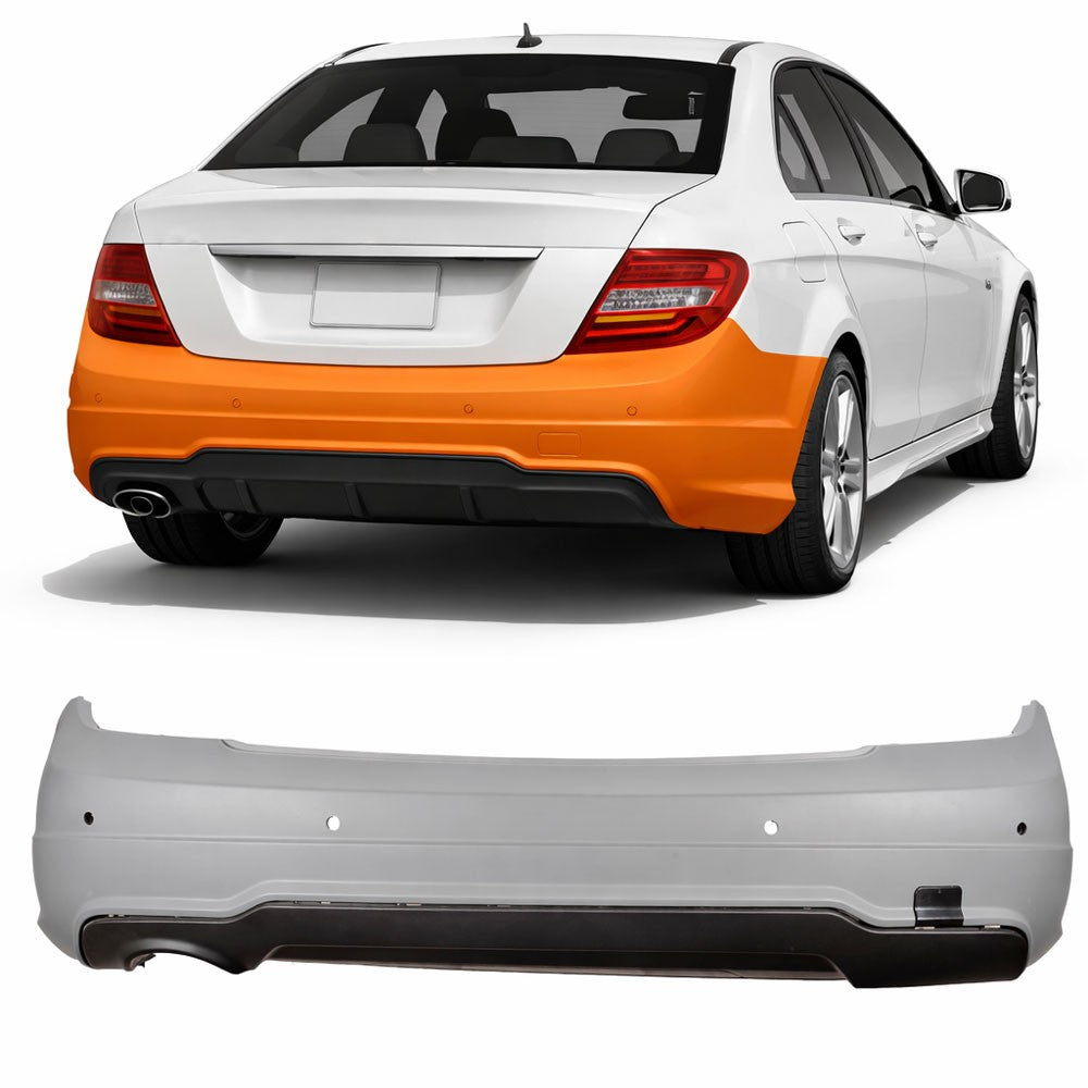 Heckstoßstange passend für Mercedes C-Klasse W204 Limousine Coupé 2007-2015