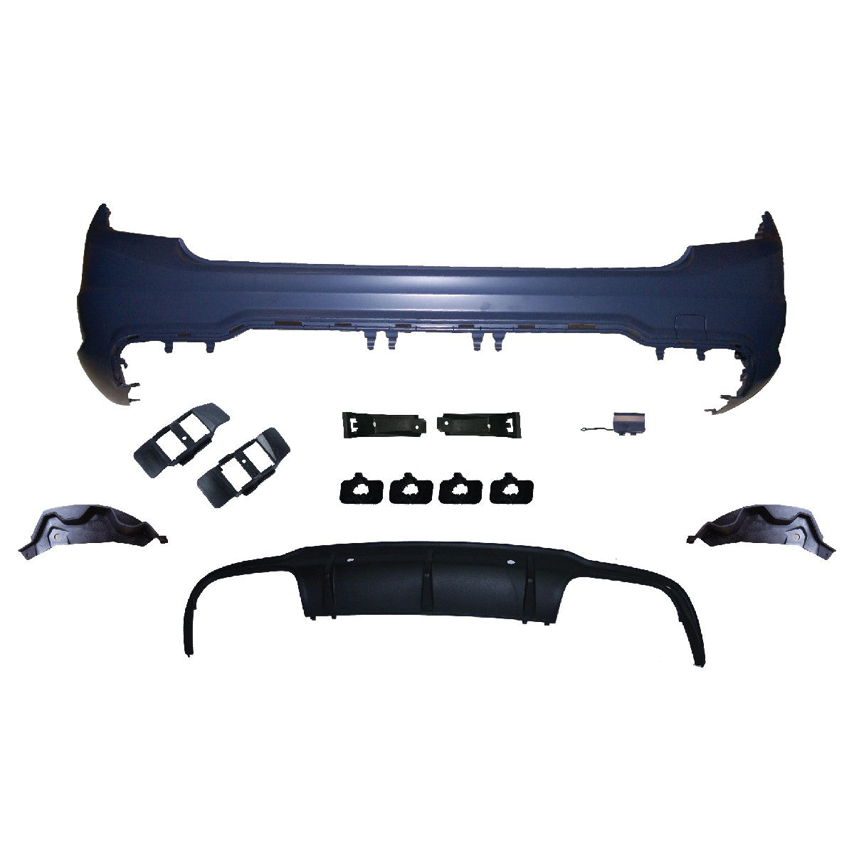 Heckstoßstange mit Diffusor & PDC passend für Mercedes C-Klasse S204 Kombi 07-15