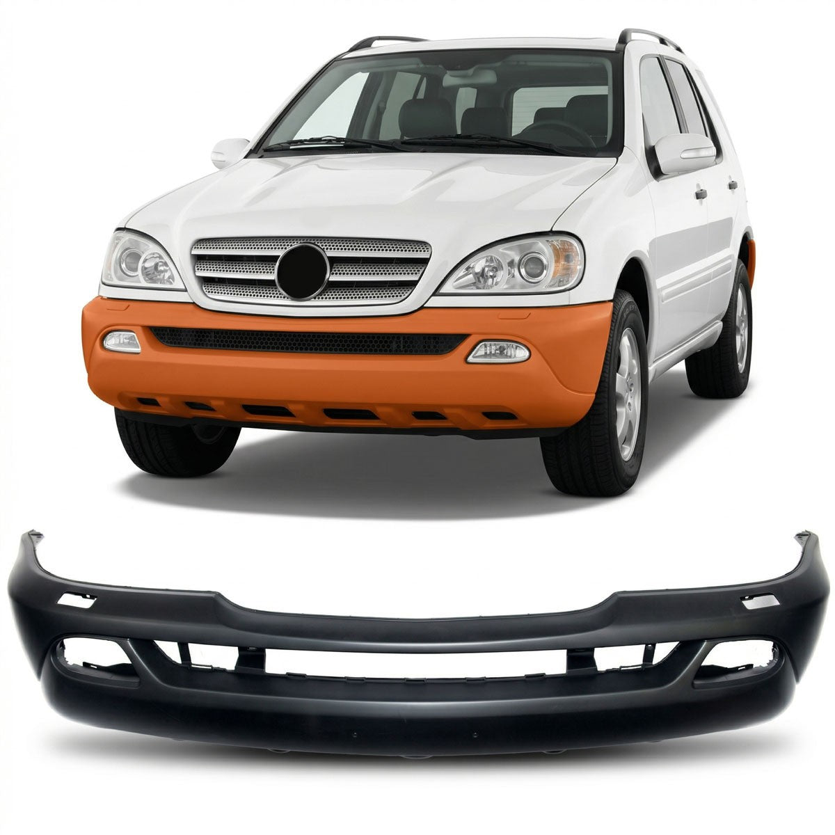 Frontstoßstange mit SRA passend für Mercedes M-Klasse W163 Facelift 2001-2005